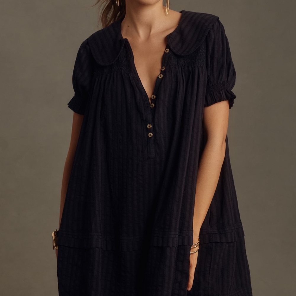 Black Button-Down Dress
